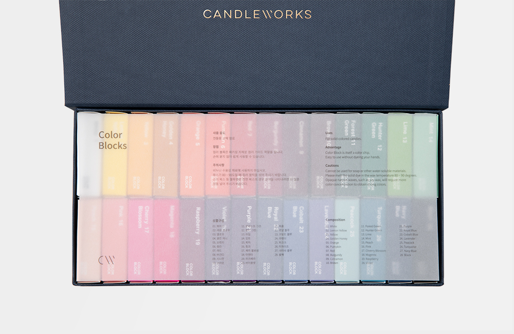 candle works キャンドルワークス 液体 染料 箱付き 16色セット